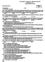 Đề kiểm tra giữa học kì II Vật lí lớp 11 - Năm học 2016-2017